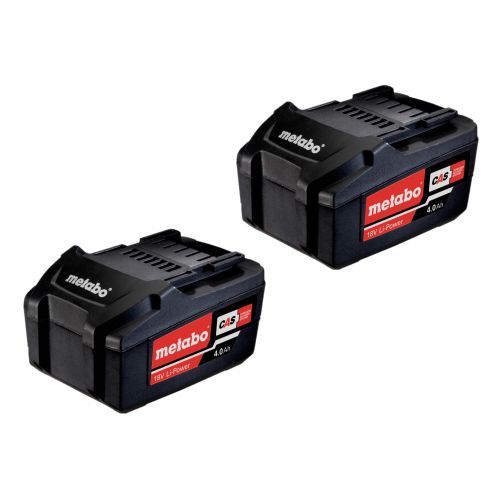 Pack 2 batteries Metabo LI-POWER 18 V 4.0Ah photo du produit