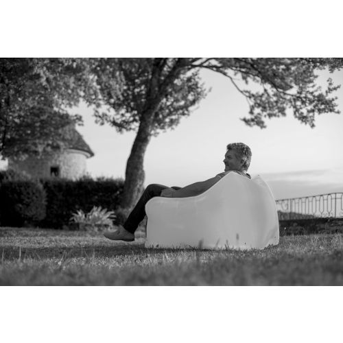 Fauteuil gonflable SEATBAG MINI vert citron - JARDILINE - 20317 pas cher