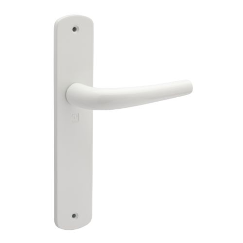 Ensemble sur plaque aluminium SALOME HOME ELEGANCE entraxe 195mm bec de cane blanc - HERACLES - B-SALOME-027 pas cher Secondaire 1 L