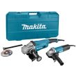 Pack Meuleuses d'angles 125 mm 840W et 230 mm 2200W en coffret standard - MAKITA - DK0053G pas cher