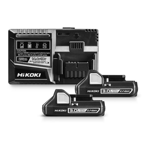 Perceuse-visseuse 18V 55Nm + 2 batteries 3Ah + chargeur + coffret HITCASE - HIKOKI - DS18DDWQZ pas cher Secondaire 2 L