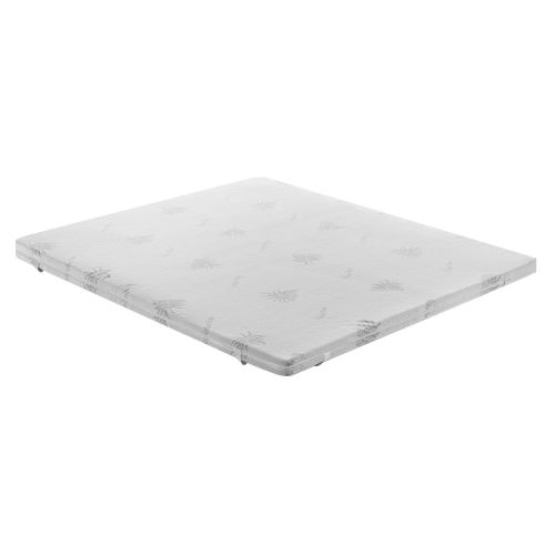 Surmatelas à mémoire de forme déhoussable en aloe vera I Love Sleep à 9 zones de confort 140x190cm - 5cm de hauteur pas cher