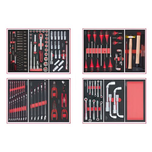 Composition d'outils 4 tiroirs pour servante 173 pièces - KS TOOLS - 714.0173 photo du produit