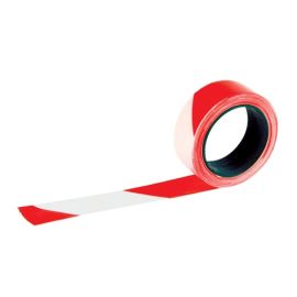 Ruban de chantier RUBAPLAST 50 mm longueur 100 m Rouge / blanc TALIAPLAST 540304 photo du produit Principale M