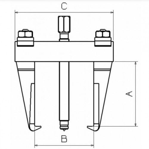 Extracteur 2 bras et largeur ajustable intérieur-extérieur 3t - SAM OUTILLAGE - EX-822N pas cher Secondaire 1 L