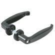 Béquille double pour porte métallique 35-50mm carré 8mm noire - IBFM - 435035 pas cher