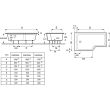 Baignoire bain douche NEO compact 150 x 80 cm tête à droite C JACOB DELAFON E6D119R-00 photo du produit Secondaire 2 S