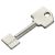 Ebauche de clé type CR à pompe satinée sachet de 10 photo du produit Principale XS