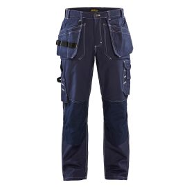 Pantalon Artisan Bl&aring;kl&auml;der avec poches flottantes coton marin - 15301370 pas cher Principale M
