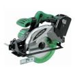 Scie circulaire 18V 165 mm + batteries 4 Ah + chargeur - HIKOKI pas cher