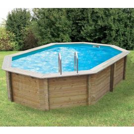 Piscine SUNWATER 300 x 490 H 120 cm liner bleu 75/100 UBBINK 7504595 photo du produit Principale M