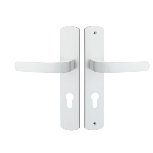 Ensemble sur plaques ELFE HOME ELEGANCE entraxe 195 mm cl&eacute; I zamak blanc pur HERACLES B-ELFE-044 photo du produit