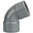 Coude PVC double Femelle 67&deg;30 D50 - WAVIN - 3026059 pas cher