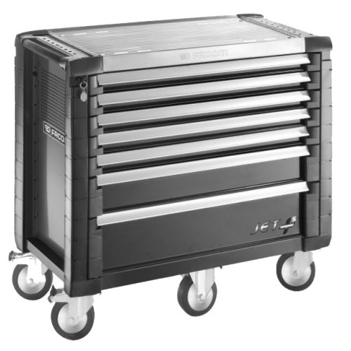 Servante JET+ 7 tiroirs - 5 modules par tiroir Rouge - FACOM - JET.7M5PF pas cher