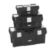 Lot de 3 caisses &agrave; outils en PVC - SAM OUTILLAGE - CAO-PACK pas cher