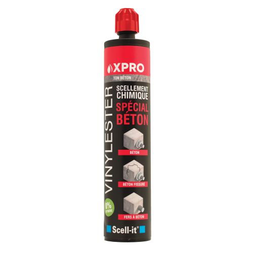 Résine vinylester XPRO spéciale béton grise 420ml SCELL-IT X-PRO420 photo du produit Secondaire 1 L