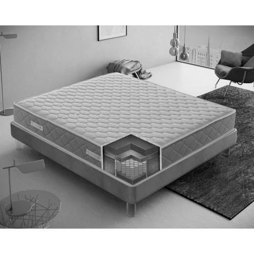 Matelas à ressorts ensachés et mousse à mémoire de forme GOLD RELAX I Love Sleep 160x200cm - 25cm de hauteur pas cher Secondaire 2 L