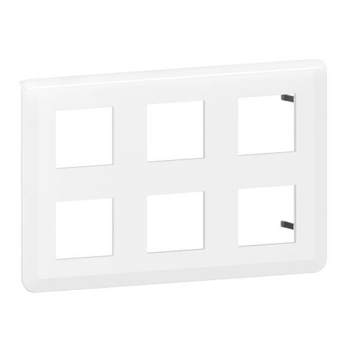 Plaque de finition MOSAIC pour 2x3x2modules blanc &ndash; LEGRAND - 078832 pas cher Secondaire 2 L