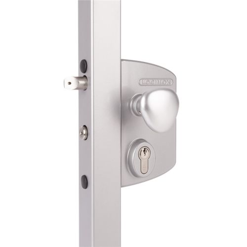 Serrure électrique à rupture pour portail battant tube 40 - 60 mm argent LOCINOX P00015037-SILV photo du produit