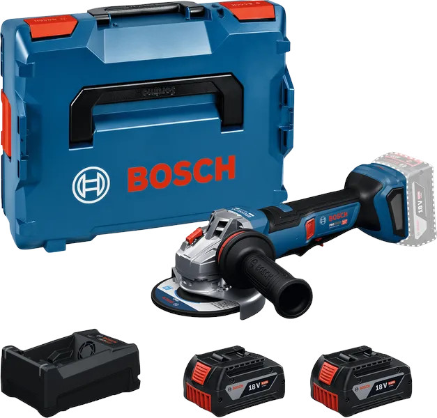 Bosch GWS18V 11PS meuleuse 18V sans fil 125 mm 2x5Ah KickBack Control BOXX - vue 3