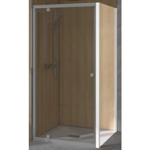 Paroi de douche SUPRA III FIXE 70 cm profilé blanc avec verre transparent KINEDO PA1570BTN photo du produit