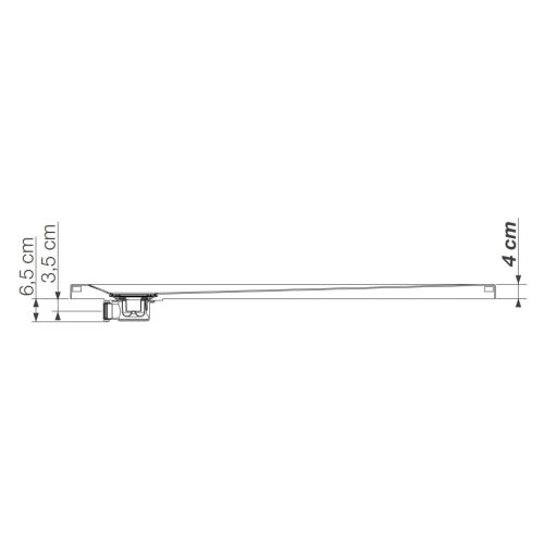Receveur extra-plat KINESURF 4 cm 120 x 70 blanc AD KINEDO RD1109AD photo du produit Secondaire 1 L
