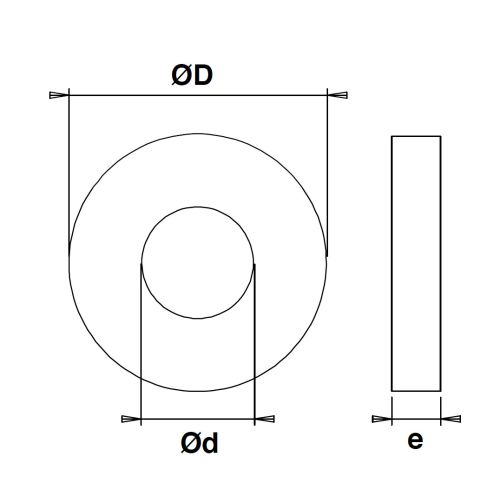 Bague laiton pour paumelle grille GO 15X8,1X3,5 FAURE ET FILS BL.011 photo du produit Secondaire 1 L