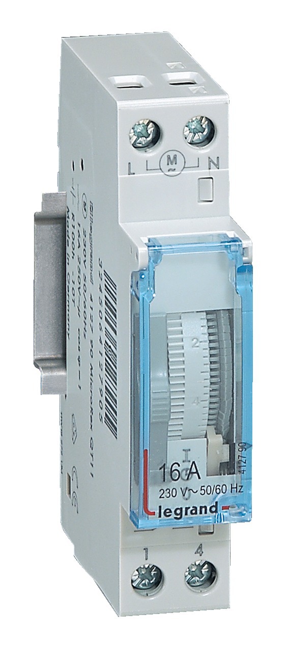 Interrupteur horaire analogique modulaire programmable manuel journalier cadran vertical LEGRAND 412790