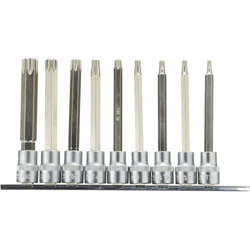 Jeu de 9 douilles tournevis TORX® 3/8 '' sur rail T20 à T60 KS TOOLS 922.3896 photo du produit Principale L