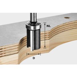 Fraise à affleurer Festool HW S8 D19/NL25 - 491028 pas cher Principale M