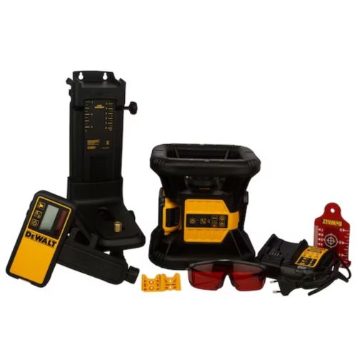 Niveau laser rotatif intérieur rouge 18 V + batterie 2 Ah + chargeur + coffret T-STAK DEWALT DCE074D1R-QW photo du produit Secondaire 3 L