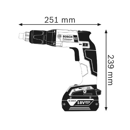 Visseuse plaquiste sans-fil GSR 18V-EC TE + 2 batteries 5Ah + chargeur + coffret L-Boxx - BOSCH - 06019C8006 pas cher Secondaire 2 L