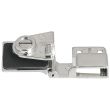 Charnière de porte verre affleurante 60x45mm chromé - HAFELE - 361.93.242 pas cher