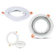 Support plafond rond AR111 + ES111 D 180 mm MIIDEX 7715 photo du produit