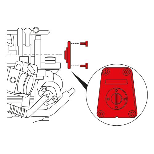 Jeu d'outils de calage moteur Fiat Tipo - Tempra - Ducato KS TOOLS 400.2025 photo du produit Secondaire 1 L