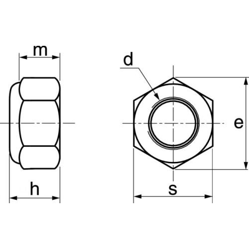 &Eacute;crou hexagonal frein ind&eacute;sserrable avec bague nylon inox A2 DIN 985 M20 bo&icirc;te de 25 - ACTON - 6260220 pas cher Secondaire 2 L