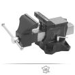 Etau d'établi pivotant EBT150 150mm - PEUGEOT OUTILLAGE - 100710 pas cher Secondaire 1 S