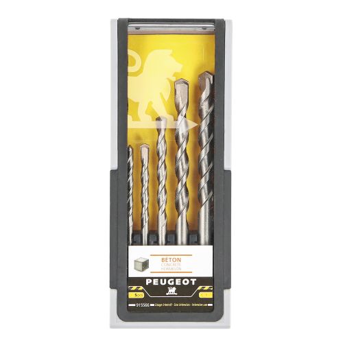 Coffret de 5 forets béton usage intensif PEUGEOT OUTILLAGE 915566 photo du produit Secondaire 2 L