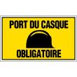 Panneau ''Port du casque obligatoire'' 330x200mm - NOVAP - 4160436 pas cher