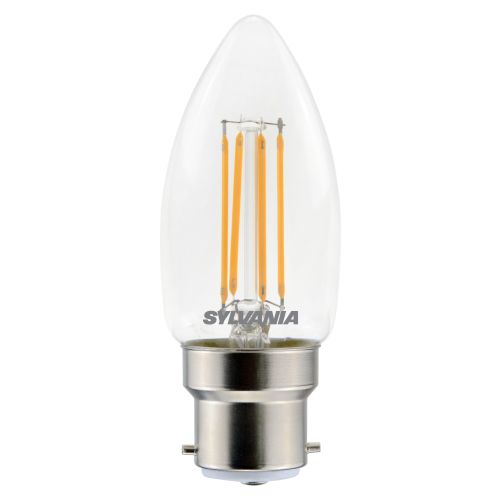 Lampe retro flamme 4,5W 470lm 827 B22 - SYLVANIA - 0029372 pas cher