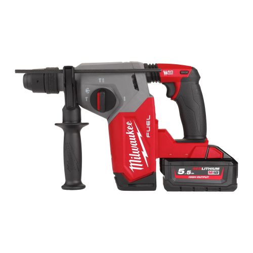 Pack 4 outils 18V M18 FUEL (FPD3-502X+FHX-552X+ONEFSAG125XB-OX+FID3-502X) + 2 batteries 5.5Ah + 1 batterie 3Ah + chargeur + Packout - MILWAUKEE TOOL - 4933493334 pas cher Secondaire 2 L