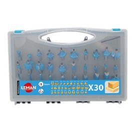 Coffret de 30 mèches de défonceuse Leman DEF.428.30 - 428.700.30 photo du produit Principale M