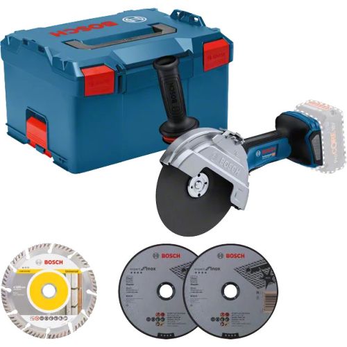 Meuleuse d'angle 18 V GWS 18V-180 P (sans batterie ni chargeur) L-BOXX BOSCH 06019H6L02 photo du produit