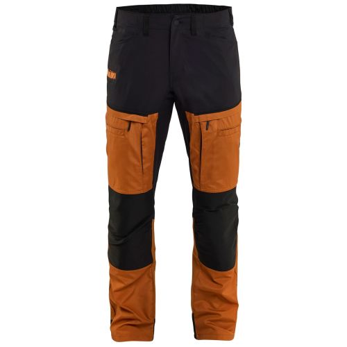 Pantalon maintenance stretch rouille/noir T38 - BL&Aring;KL&Auml;DER - 145618454099C44 pas cher