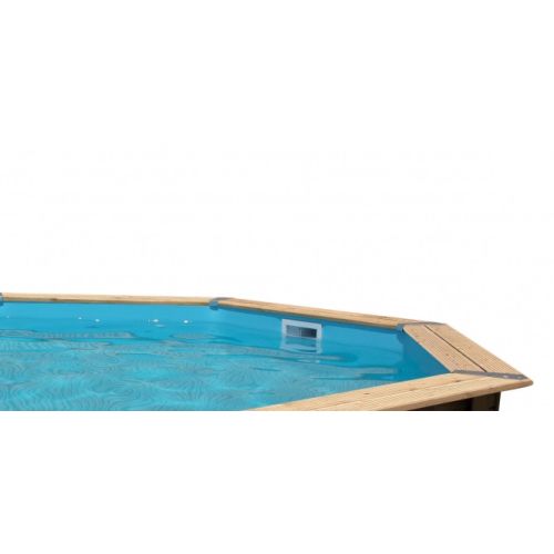 Liner 60/100 PVC bleu pour piscine en bois octogonale allongée 355x505xH120cm - UBBINK - 7504288 pas cher Secondaire 1 L