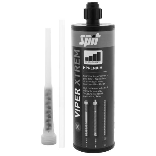 Résine vinylester VIPER XTREM 410ml + buse + rall - SPIT - 060188 pas cher