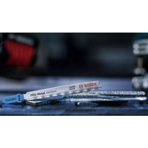 5 lames de scie sauteuse PRO T121AFC BIM Speed métal 92 mm pas 1,2 mm BOSCH 2608655106 photo du produit Secondaire 3 L