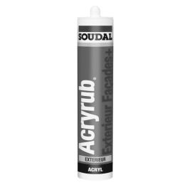 Mastic acrylique Soudal Acryrub façade extérieur - 120663 pas cher Principale M