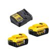 Pack 2 batteries 18 V XR 5 Ah + chargeur multi-voltages DCB115 DEWALT PACKBAT5 photo du produit