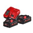 Pack de 2 batteries 18V M18 HNRG HIGH OUTPUT™ 3 Ah+ chargeur M12-18 FC - MILWAUKEE TOOL - 4933471071 pas cher